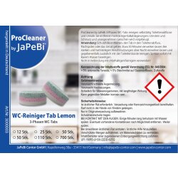 WC-Reinigungstabletten Reiniger-Tabs ProCleaner by JaPeBi, 25g, lemon