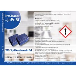 WC-Spülkastenwürfel Wasserkasten-Würfel "ProCleaner by JaPeBi"  blue, 50g