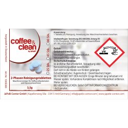 2-Phasen Reinigungstabletten 3,5g Coffee&Clean by JaPeBi