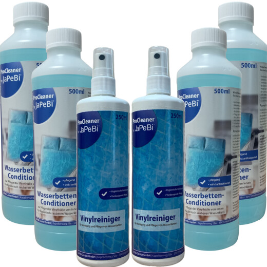 4x 500ml waterbed conditioner care + 2x Vinyl Cleaner