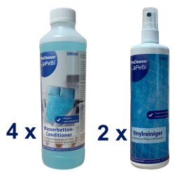 4x 500ml waterbed conditioner care + 2x Vinyl Cleaner