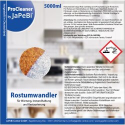 1x 5L Rostumwandler / Rostentferner auf Phosphorsäure-Basis